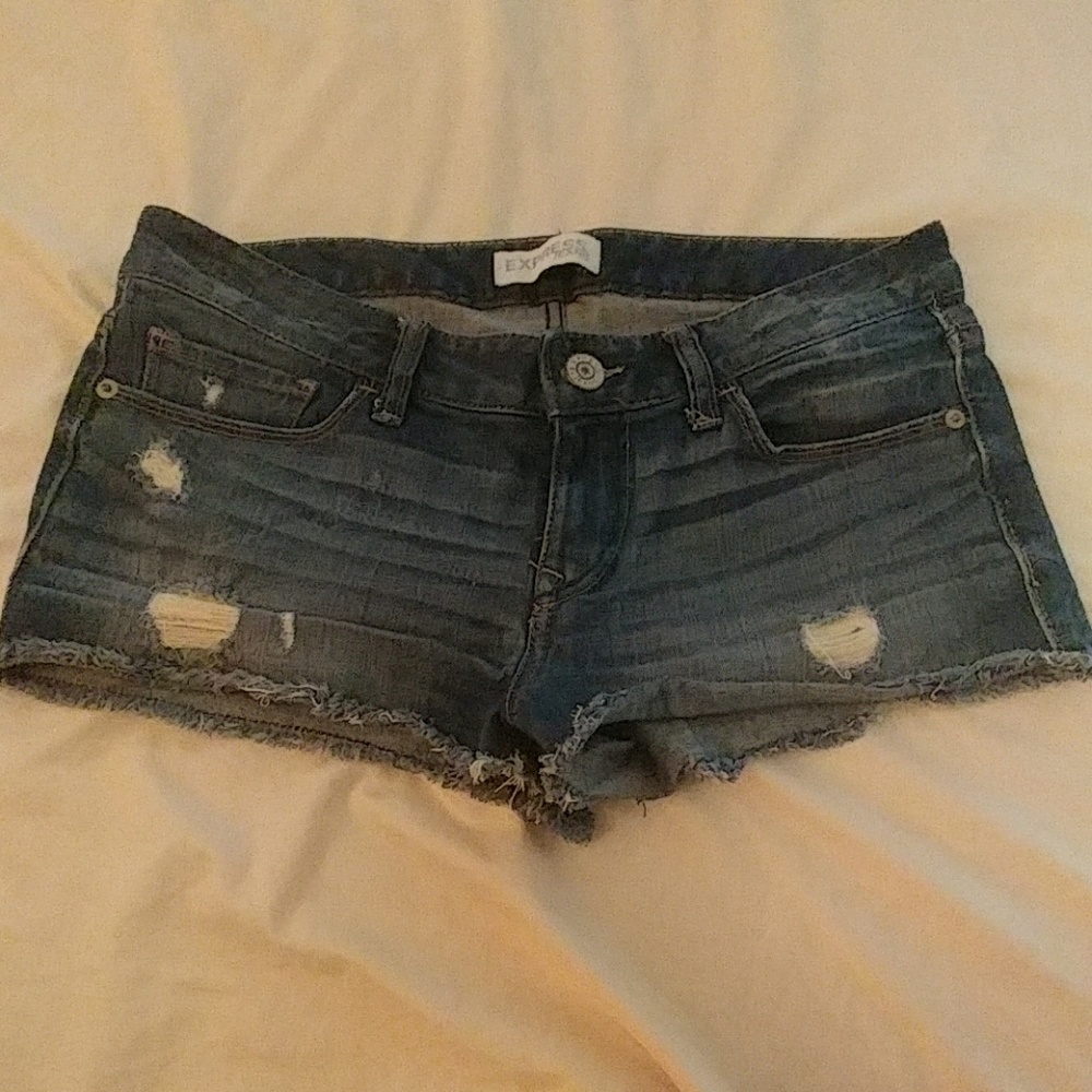 Express denim shorts